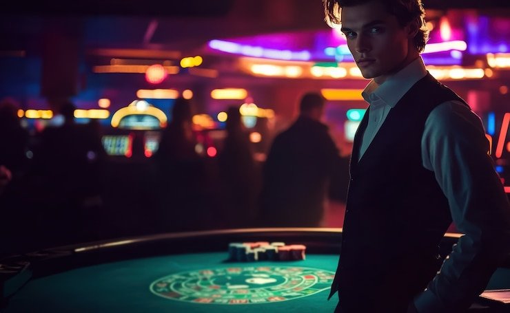 Tampilan meja kasino langsung galaxybet77 dengan dealer nyata siaran real-time untuk pengguna Indonesia